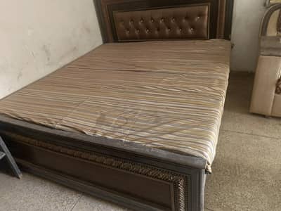 double bed with mattress
