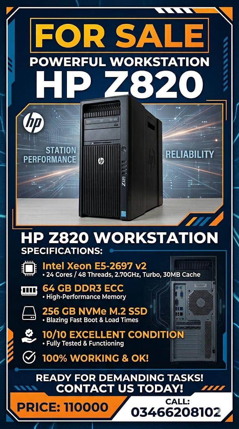 Hp 820 Workstation 0