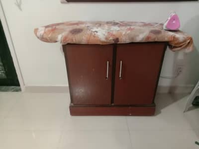 iron stand with storage