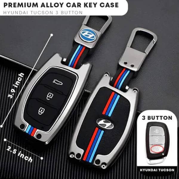 Hyundai Tucson Premium Quality Metal Key Remote Cover