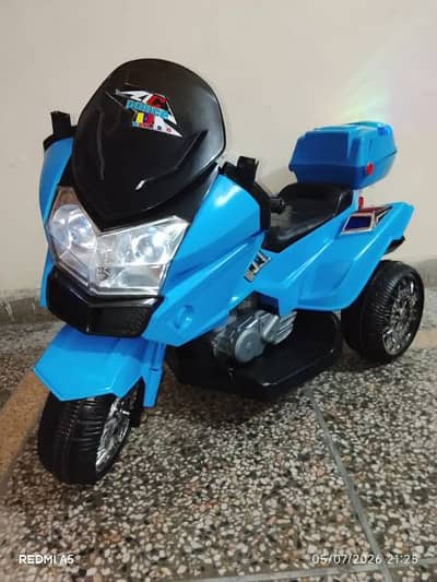kids Electric Police Heavy Bike New condition All Ok. O3454O26O5O Call