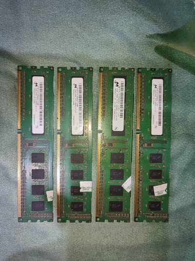 Ram DDR3 8GB - 2GB x 4 Sticks - Best For Gaming / Office Working