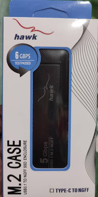 Hawk External M. 2 SSD Case + Gift M2 SSD 32GB - 6Gbps High Speed  Case