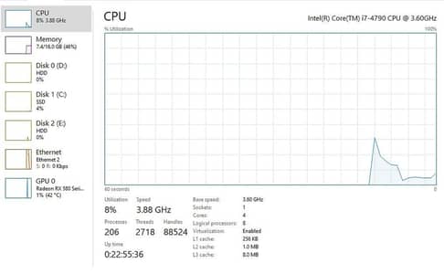 gaming PC Intel core i7 8gb graphics card