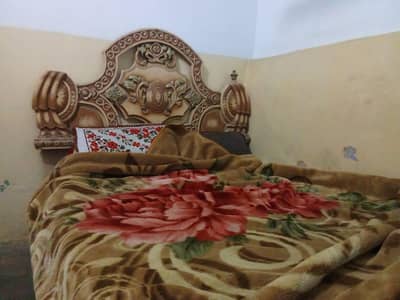 double bed with foam