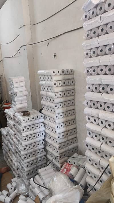Thermal paper Rolls, barcode rolls and reels available