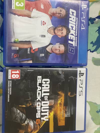 PS5 COD BLACK OPS 6 And PS4 CRICKET 2019