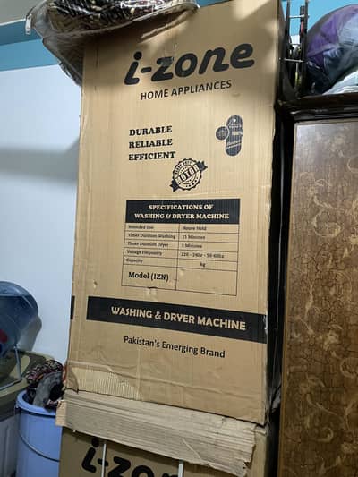 Washing machine and dryer untouch abhi tak open bh nh huway new hai