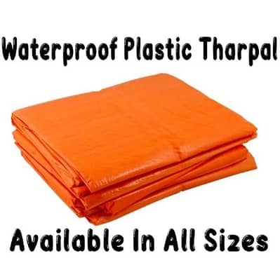 Orange/Orange Waterproof & Heat Resistant Plastic Tarpal
