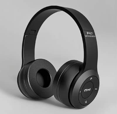 Orignal P47 Wireless Headset Bluetooth Foldable On-Ear Headphone Wire