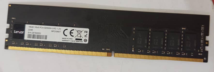Lexar 16GB DDR4 3200MHz Desktop RAM | Excellent Condition