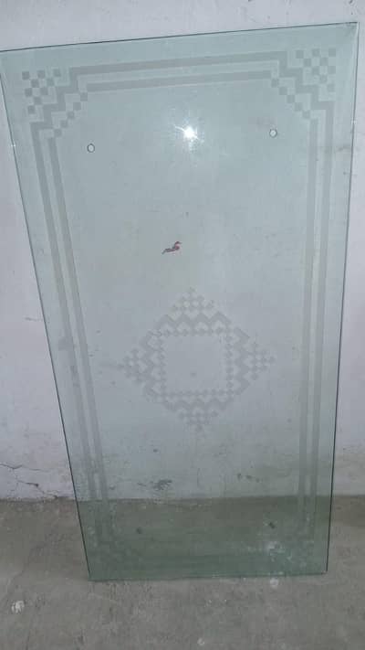 Glass dining table