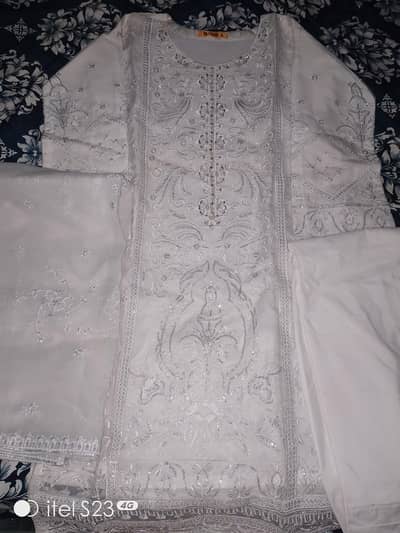 3 piece stitched dress.