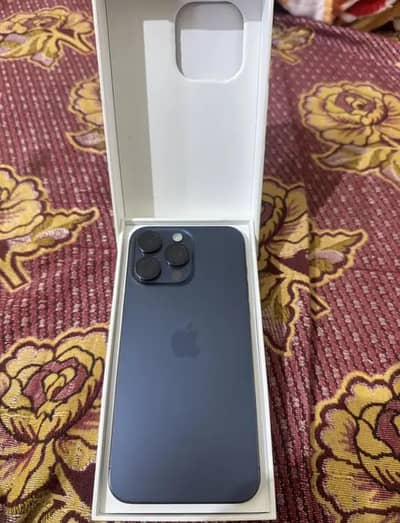 I phone 15 promax 256Gb With complete box Non pta 3 month sim time