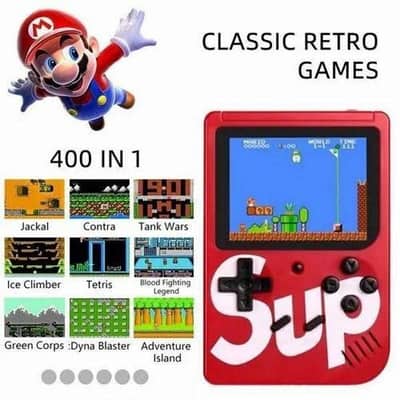 portable 400 in  1 retro gaming console for kids