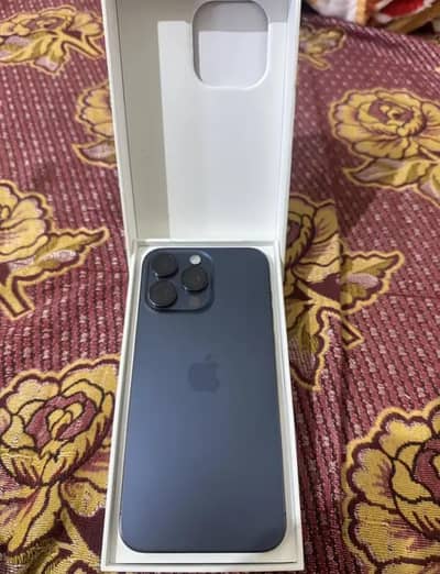 I phone 15 promax 256Gb With complete box Non pta 3 month sim time