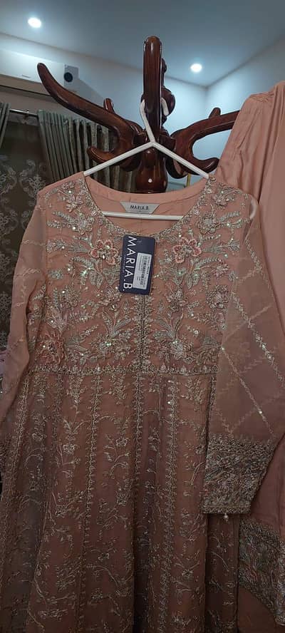 Maria . B formal dress in a beautiful embroided pink (brand new)