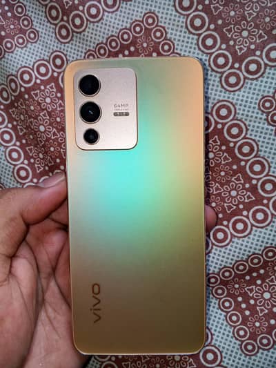 Vivo v23 5g 12/256 Sun shine Gold color Fresh piece with Box charger