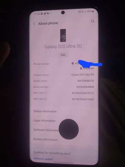 samsung s20 ultra 12/128 exchange possible 100x zoom