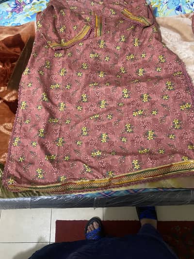 3 piece dress stiched new