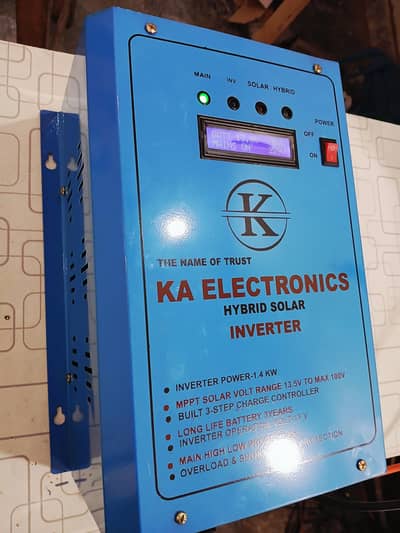 Hybrid solar inverter 1400waat fully automatic