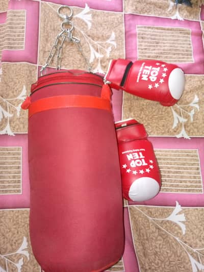 BOXING BAG WITH GLOVES