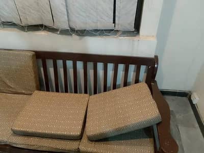 wooden sofa set