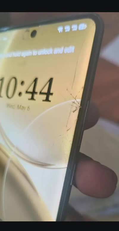 itel s 25 ultra front glass break all ok box and charging