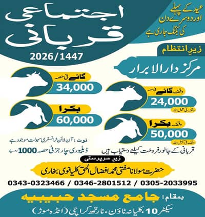 IJTIMAI QURBANI/ waqf QURBANI