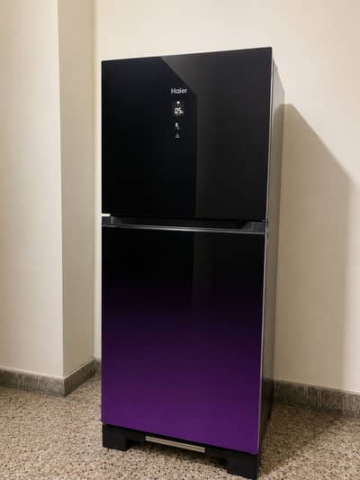 Haier fridge excellent condition stylish black finishing