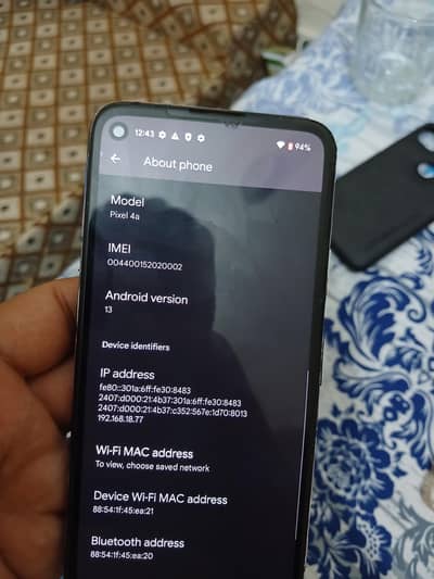 pixel 4a 6/128 Sim working P