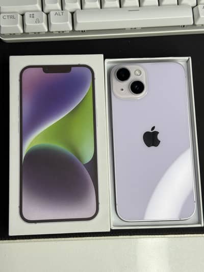 iPhone 14 256GB Purple Complete Box Non PTA 10/10 Condition
