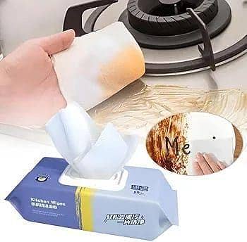 New Kitchen Wipes 80 PCS Multi-function Kitchen Cleaning Wet Wipes