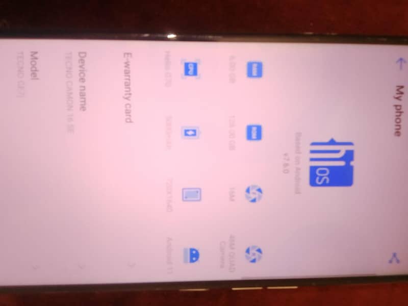Tecno camon 16se 3