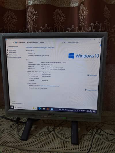 HP ProDesk Core i3 7th Gen | 8GB RAM | 256GB SSD Complete Computer Set