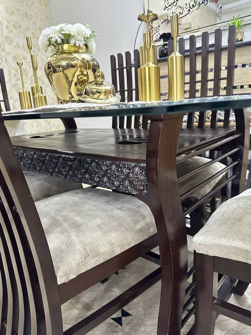 6 Seater Dining Table Set 4