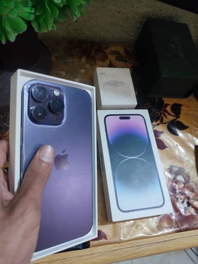 iPhone 14 Pro Max Factory Unlocked 128 GB with Box 4 months SIM time