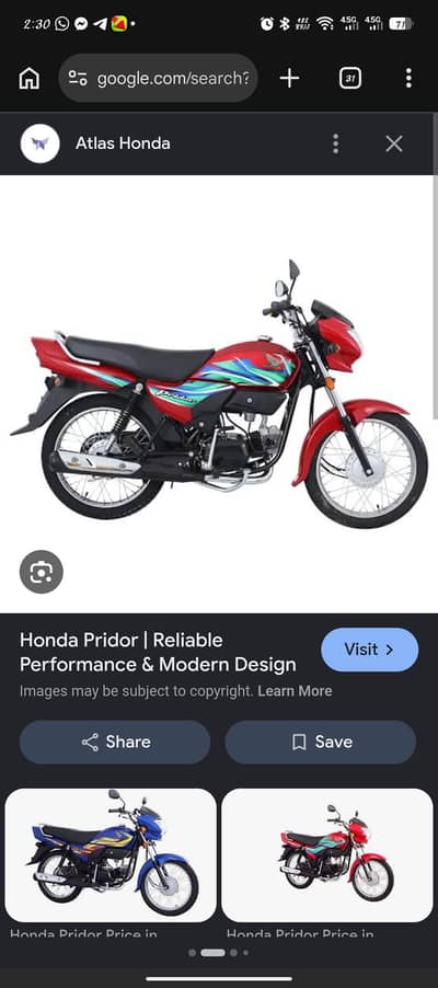 new honda pridor
