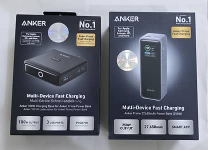 Anker 250W output 27650MAH powerbank with 100W Anker Charger Base