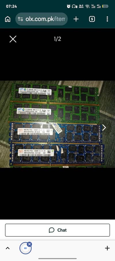 16Gb DDR3 Rams ECC Rams For sale/Server Ram