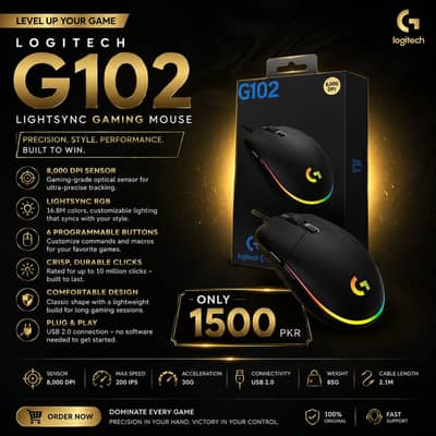 Logitech G102 | RGB Gaming Mouse | Low Budget