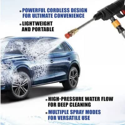 Solar washer Car washer gun with multiple heads