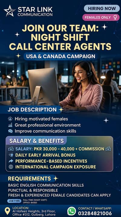 Female sales agent