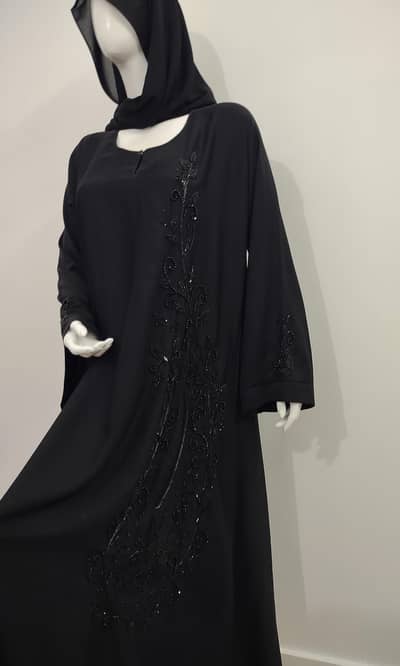 Brand New katdana work NIDA fabric Abaya