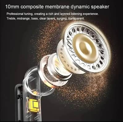 Premium wireless earbuds black 5.3