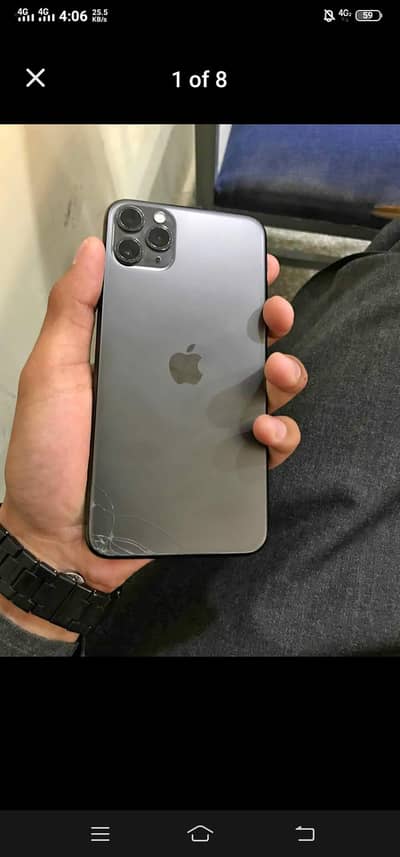 i phone 11 pro max non pta  64 gb 100 health whtsap 03295056237