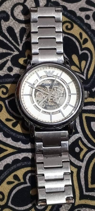 Emporio Armani AR60006 Stainless Steel Automatic Wrist Watch For Men -