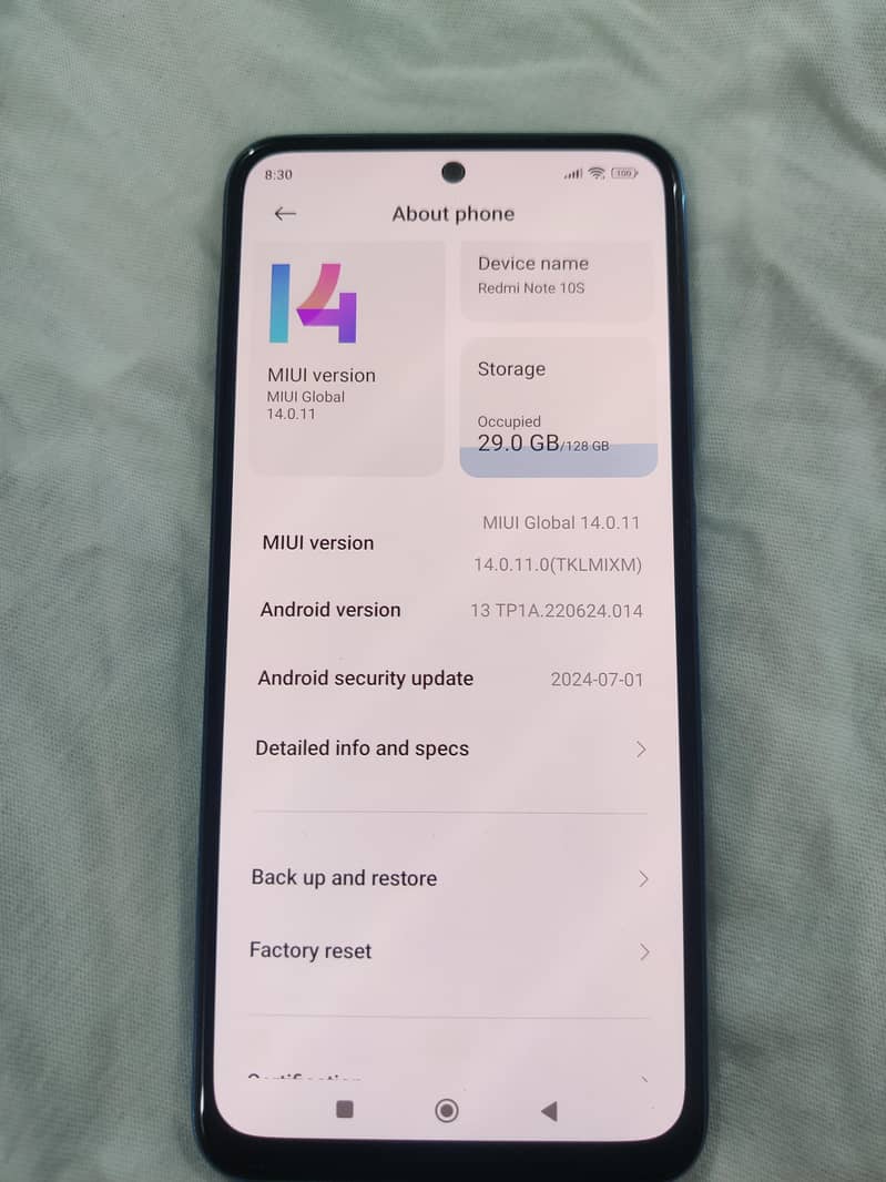 Redmi note 10s 0