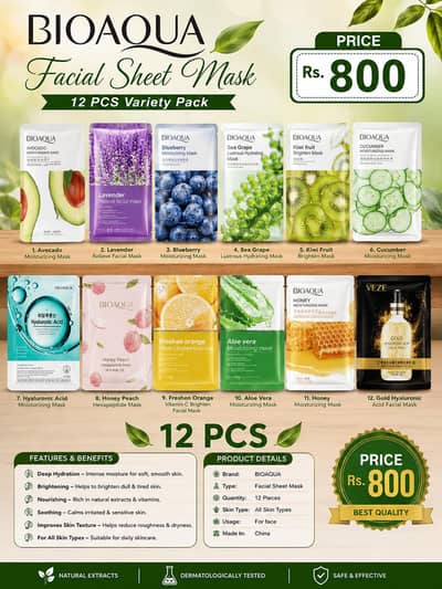 12 sheet mask deal just 800
