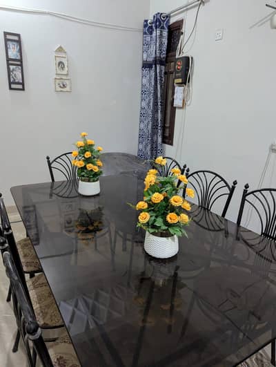 8 chairs with dinning table